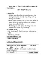 Hình học 7 - TÍNH CHẤT ĐƯỜNG TRUNG TRỰC CỦA MỘT ĐOẠN THẲNG potx