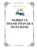 NGHIỆP VỤ THANH TOÁN QUA NGÂN HÀNG pot