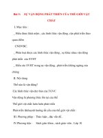 Giáo án Công Dân lớp 10: Bài 3:SỰ VẬN ĐỘNG PHÁT TRIỂN CỦA THẾ GIỚI VẬT CHẤT potx