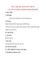 Giáo án Công Nghệ lớp 12: Bài 26 : Thực hành: QUAN SÁT VÀ MÔ TẢ CẤU TẠO CỦA ĐỘNG CƠ KHÔNG ĐỒNG BỘ BA PHA ppt