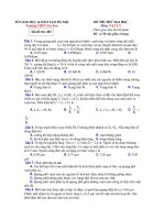 ĐỀ THI THỬ ĐẠI HỌC Môn: VẬT LÝ - Mã đề thi: 403 pot