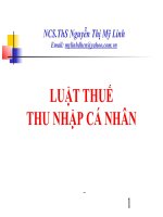 Lập thuế thu nhập cá nhân ppt