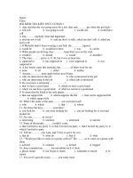 BÀI KIỂM TRA KIẾN THỨC CƠ BẢN 1 potx