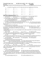 ĐỀ KIỂM TRA 45 PHÚT – SỐ 3 ppt