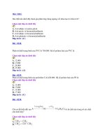 Đề ôn tập môn hóa học - đề 3 potx