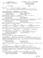 ĐỀ THI THỬ ĐẠI HỌC LẦN I MÔN HÓA HỌC TRƯỜNG THPT BẮC YÊN THÀNH doc