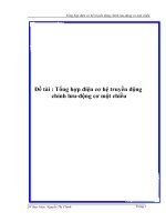 Đề tài : Tổng hợp điện cơ hệ truyền động chỉnh lưu-động cơ một chiều doc