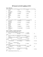 Đề luyện ôn thi tốt nghiệp (số 05) ppt