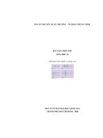 BÀI TẬP CHỌN LỌC HÓA HỌC 10 ppsx