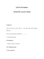 Unit 16: Inventions. Period 101: Lesson 4: Read pptx