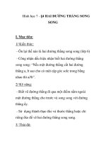 Hình học 7 - §4 HAI ĐƯỜNG THẲNG SONG SONG pps