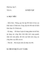 Hình học lớp 9 Tiết 61: LUYỆN TẬP pptx