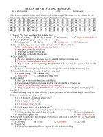 ĐỀ KIỂM TRA VẬT LÝ LỚP 12 -2011 pptx