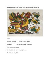 Sáng kiến kinh nghiệm môn mỹ thuật lớp 2 – bài xem tranh dân gian phú quý doc