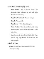 Các thành phần trong một form docx