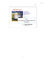 Cross Modulation in CDMA Mobile Phone Transceivers phần 1 pot