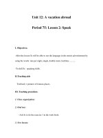 Unit 12: A vacation abroad Period 75: Lesson 2: Speak pps