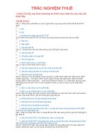 ĐỀ TRẮC NGHIỆM THI CÔNG CHỨC THUẾ