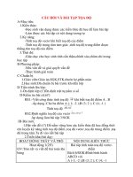 Giáo án Hình Học lớp 10: CÂU HỎI VÀ BÀI TẬP TỌA ĐỘ pptx