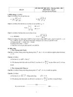 Toán học 11 - Đề số 9 ppsx