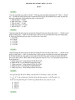 ĐỀ KIỂM TRA 15 PHÚT MÔN VẬT LÍ 12 Đề 10 docx