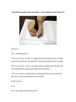 Sáng kiến kinh nghiệm môn marketting – đề trắc nghiệm câu hỏi chương 10 ppt