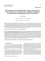 Báo cáo lâm nghiệp: 