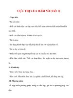 Giáo án Toán 12 ban cơ bản : Tên bài dạy : CỰC TRỊ CỦA HÀM SỐ (Tiết 1) ppsx