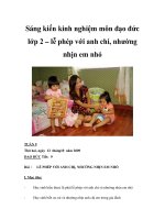 Sáng kiến kinh nghiệm môn đạo đức lớp 2 – lễ phép với anh chi, nhường nhịn em nhỏ pps