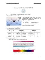 BÀI TẬP HÓA ĐẠI CƯƠNG - CHƯƠNG 2 potx