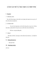 LUYỆN TẬP THỨ TỰ THỰC HIỆN CÁC PHÉP TÍNH ppsx