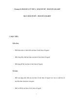 HÀM SỐ MŨ – HÀM SỐ LOGARIT potx