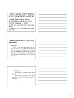 TỔNG QUAN HOẠT ĐỘNG KINH DOANH NGÂN HÀNG pptx