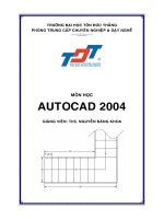 Giáo trình Autocad 2004 - Chương mở đầu ppt