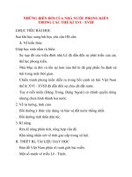 Giáo án Lịch Sử lớp 10: NHỮNG BIẾN ĐỔI CỦA NHÀ NƯỚC PHONG KIẾN TRONG CÁC THẾ KỈ XVI - XVIII potx