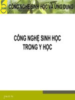 CÔNG NGHỆ SINH HỌC TRONG Y HỌC potx