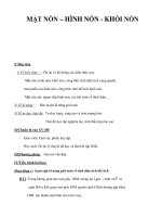 MẶT NÓN – HÌNH NÓN - KHỐI NÓN doc