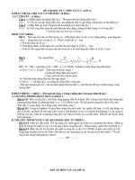 ĐỀ THI HỌC KỲ I MÔN VẬT LÝ LỚP 12 potx