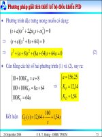 Bài giảng lý thuyết điều khiển tự động - Thiết kế hệ thống điều khiển liên tục part 10 ppsx