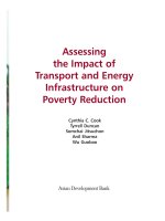 Assessing the Impact of Transport and Energy Infrastructure on Poverty Reduction - Chapter 0 pps