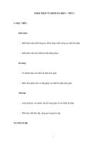 KHÁI NIỆM VỀ KHỐI ĐA DIỆN – TIẾT 1 pdf