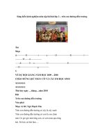 Sáng kiến kinh nghiệm môn tập bài hát lớp 2 – trên con đường đến trường ppsx