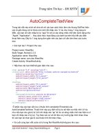 Lập trình Android: Tạo bảng nhắc nhở docx