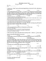 Đề thi khảo sát môn: Vật lí Thời gian: 60 phút Mã đề: 157 pptx