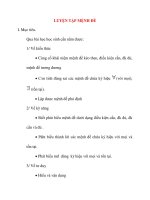 Giáo án Đại Số lớp 10: LUYỆN TẬP MỆNH ĐỀ ppsx