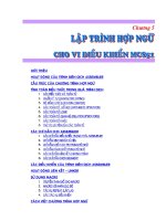 LẬP TRÌNH HỢP NGỮ CHO VI ĐIỀU KHIỂN MCS51 docx