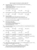 TRẮC NGHIỆM DAO ĐỘNG VÀ SÓNG ĐIỆN TỪ docx