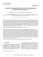 Báo cáo lâm nghiệp: 