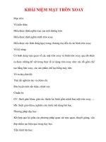 Giáo án HÌnh học 12 ban tự nhiên : Tên bài dạy : KHÁI NIỆM MẶT TRÒN XOAY ppsx