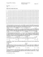 Đề thi khảo sát môn: Vật lí Thời gian: 60 phút Mã đề: 324 pdf